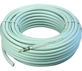 Schwaiger anténní koaxiální kabel 25 m bílá / Anténní kabel / 135 dB / 75 Ohm / 4x stínění