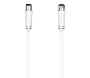 Hama Anténní kabel F-anténní zásuvka bílá / Anténní kabel / 90 dB / 1,5 m / 75 ohm