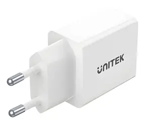 Unitek P1113A-EU bílá / Nabíječka / 2x USB-A / 12 W / 230 V