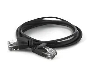 Wantec 7319 černá / Patch kabel / Cat6a U/UTP / RJ-45 / 10 m