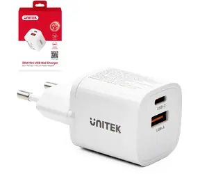Unitek P1125AWH01-EU / Nabíječka / 1x USB-A / 1x USB-C / 3 A