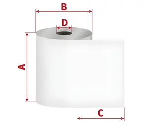 OEM Termocitlivý kotouček 80/150/25 mm / Kotouček / 58 g/m2 / 261 m