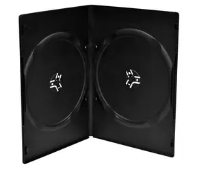 OEM Krabička na 2 DVD 7mm černá / Krabička na média / 100 ks