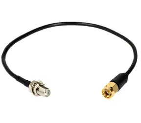 Ropam AT-SMAM-20-SMAF černá / Anténní kabel / SMA (M) - SMA (F) / 20 cm