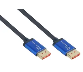 Good Connections SmartFLEX DP1.4 modrá 5 m / Kabel / DisplayPort-DisplayPort / 8K 60Hz / 4K 240Hz / 25,9 Gbit/s