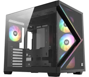 XYZ PC GEAR Qubex ARGB černá / PC skříň / ARGB podsvícení