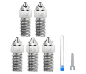 ELEGOO Sada trysek pro Neptune 4/4 Pro / Sada trysek / Kalená ocel / 0,4-0,8 mm / 5 ks