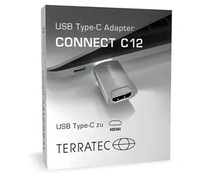 TERRATEC Connect C12 / Adaptér USB-C na HDMI / 4K 60 Hz