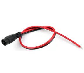 XtendLan / Napájecí kabel pigtail / Jack 2,1 mm samice / 2x 0,75 mm2 / 30 cm