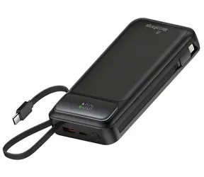 MediaRange Powerbanka 20 000 mAh černá / Powerbanka / USB-C PD / Quick Charge / LCD displej / 74 Wh