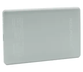 RealPower PB-5000 MAG Ultra Slim stříbrná / Powerbanka / 5000 mAh / MagSafe 15W / USB-C PD