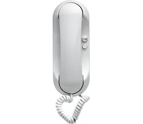 TESLA ESO bílá / Domácí telefon / elektronické vyzvánění / 1 tlačítko el. zámku