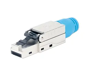 Intellinet RJ45 konektor Cat8.1 modrý / Konektor / STP / bez nářadí / do 40 Gbit/s / PoE++