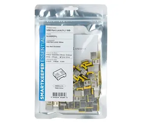 SmartKeeper Basic žlutá / Blokátor portů / USB-A / 100 ks