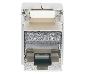 Intellinet Keystone modul RJ45 Cat8.1 stříbrná / Keystone modul / STP / Beznástrojový / 2000 MHz