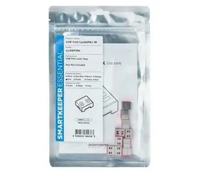 SmartKeeper Basic Blokátor portů USB-A růžová / Blokátor portů / 10 ks