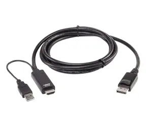 Aten 2L-7D02HDP / Kabel HDMI - DisplayPort / True 4K / 4096×2160 / 60 Hz / 1,8 m