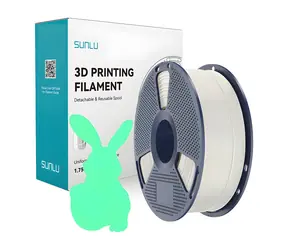Sunlu PLA Glow W-G bílo-zelená / Filament / svítící ve tmě / průměr 1,75 mm / 1 kg