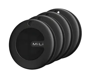 MiLi MiTag DUO černá / Lokalizační tag / Bluetooth / Android a iOS / Sada 4 ks