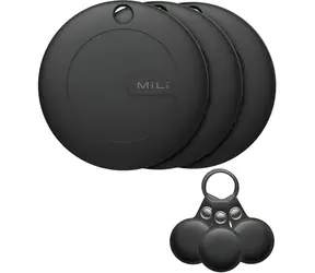 MiLi MiTag DUO černá / Bluetooth lokalizátor / 3 ks / pouzdro / Android, iOS