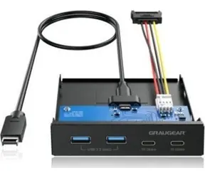 GrauGear GG 18045 / USB hub / 4 porty / 2x USB-A + 1x USB-C / USB 3.1