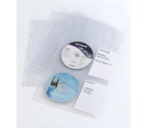 Durable Cover light M / Obal na CD/DVD / transparentní / 10 ks / 4 disky