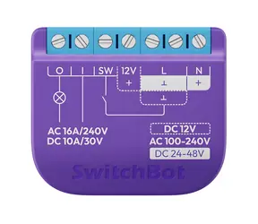 SwitchBot Relay Switch 1 / Chytrý reléový spínač / beznapěťový kontakt / Wi-Fi / Bluetooth / Matter