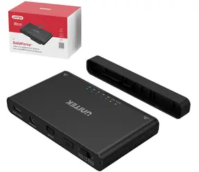 Unitek S1222A černá / Externí box pro M.2 NVMe a 2,5"/3,5" SATA / USB-C 3.2 Gen2 / 10 Gbps