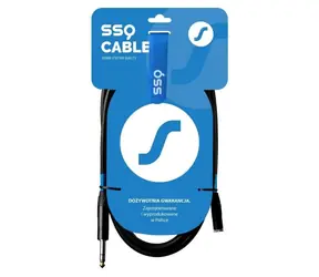 SSQ JSG3 Jack 3,5mm - Jack 6,3mm černý / Audio kabel / propojovací / 3 m