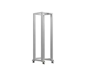 Lanberg Open Rack 42U šedá / Otevřený rack / 19" / 600 x 800 mm / Nosnost 600 kg
