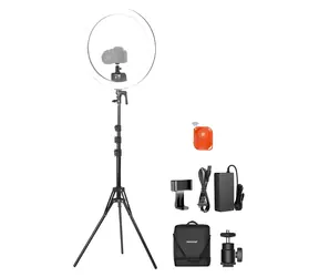 Neewer SRP18C / Kruhové LED světlo / průměr 48 cm / RGB / 2500-10000K / se stativem
