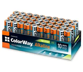 Colorway alkalická baterie AAA / Baterie / 1,5 V / 40 ks v balení