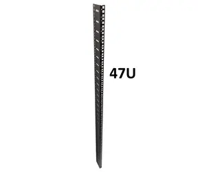 XtendLan ECO 47U černá / Vertikální montážní lišta / pro racky šíře 480 mm / 47U