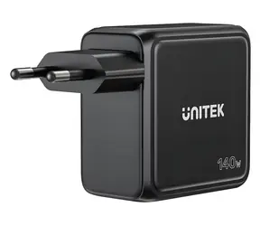 Unitek P1132ABK01-EU černá / Nabíječka / 140 W / 3x USB-C / 1x USB-A / Power Delivery 3.0
