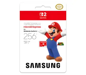 Samsung Nintendo Switch 2 microSDXC Express 256GB červená / Paměťová karta / oficiální licence