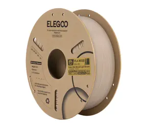 ELEGOO PLA dřevěné vlákno Světlý dub / Struna pro 3D tiskárnu / PLA / 1 kg