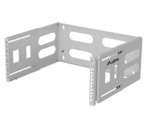 Lanberg šedá / Sklopný nástěnný rám / 19" / 4U / 497 x 400/240 mm
