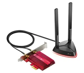 TP-Link Archer TX3000E červeno-stříbrná / Wi-Fi adaptér / PCIe / AX3000 / Wi-Fi 6 / Bluetooth 5.0
