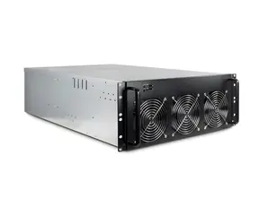 Inter-Tech 4W2 černá / Serverová skříň / 4U / ATX / hloubka 635mm / 6x 120mm ventilátory