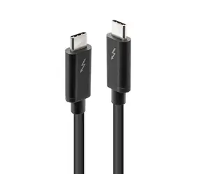 Lindy 41556 černá / Kabel Thunderbolt 3 / 20 Gb/s / pasivní / 1 m