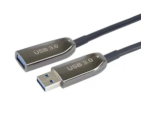 PremiumCord optický AOC kabel USB 3.0 A(M)-A(F) 15m / Prodlužovací kabel / Aktivní optický (AOC)