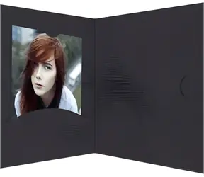 Daiber Opti-Line paspartovací obal do 7x10 cm černý / Paspartovací obal na fotografie / 100 ks