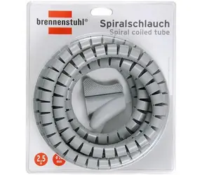 Brennenstuhl Spirální hadice na kabely šedá / Spirální hadice / O 20 mm / 2,5 m