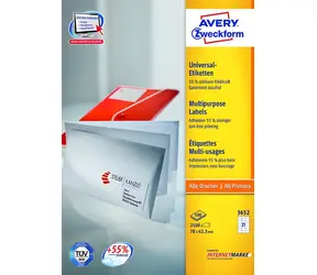 Avery Zweckform 3652 / Etikety / 70 x 42,3 mm / A4