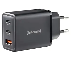 Intenso W65ACC černá / Nabíječka / 65W GaN / 2x USB-C + USB-A