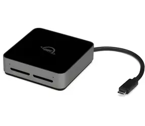 OWC Atlas Dual SD Card Reader hliníková / Čtečka paměťových karet / USB-C 3.2 Gen 2 / SDHC/SDXC/UHS-II