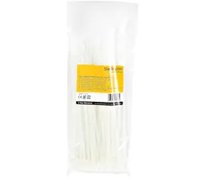 StarTech Stahovací páska uvolnitelná bílá / Stahovací páska / Nylon / 100 ks