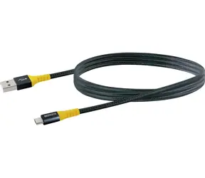 Schwaiger USB-A na Micro-USB kabel černo-žlutá / USB kabel / 1,2 m / USB 2.0 / 480 Mbit/s