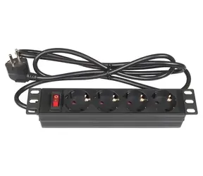 Good Connections 19" PDU černá / PDU / 1U / 4x zásuvka / 16 A / 3500 W / 1,8 m