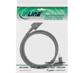 InLine DisplayPort kabel úhlový dolů černá / DisplayPort kabel / 8K UHD-2 / 3 m